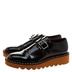 Stella McCartney Black Faux Leather Odette Loafers Size 39 For Women -Stella McCartney Sales luxury women stella mccartney new shoes p132154 0004