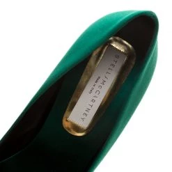 Stella McCartney Green Satin Cabochon Stone Embellished Pumps Size 40 For Women 16 Stella McCartney Green Satin Cabochon Stone Embellished Pumps Size 40 For Women -Stella McCartney Sales luxury women stella mccartney new shoes p135125 0007