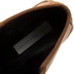 Stella McCartney Brown Faux Suede And Leather High Clipper Platform Ankle Boots Size 37 For Women -Stella McCartney Sales luxury women stella mccartney new shoes p135758 0008