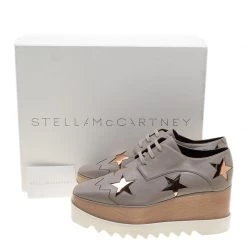 Stella McCartney Beige Faux Leather Elyse Star Platform Lace Up Derby Size 40.5 For Women -Stella McCartney Sales luxury women stella mccartney new shoes p139431 0008