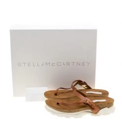 Stella McCartney Brown Faux Leather Altea Platform Slides Size 41 For Women -Stella McCartney Sales luxury women stella mccartney new shoes p139504 0008
