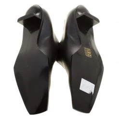 Stella McCartney Black Faux Leather Square Toe Zip Slip On Size 38 For Women -Stella McCartney Sales luxury women stella mccartney new shoes p139528 0006