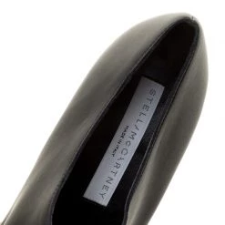 Stella McCartney Black Faux Leather Square Toe Zip Slip On Size 38 For Women -Stella McCartney Sales luxury women stella mccartney new shoes p139528 0007