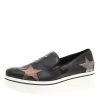 Stella McCartney Black Faux Leather And Metallic Textured Fabric Binx Star Platform Slip On Sneakers Size 40 For Women 1 Stella McCartney Black Faux Leather And Metallic Textured Fabric Binx Star Platform Slip On Sneakers Size 40 For Women -Stella McCartney Sales luxury women stella mccartney new shoes p139748 001