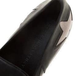 Stella McCartney Black Faux Leather And Metallic Textured Fabric Binx Star Platform Slip On Sneakers Size 40 For Women 17 Stella McCartney Black Faux Leather And Metallic Textured Fabric Binx Star Platform Slip On Sneakers Size 40 For Women -Stella McCartney Sales luxury women stella mccartney new shoes p139748 007