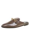 Stella McCartney Brown Faux Patent Leather Slip On Loafers Size 35.5 For Women -Stella McCartney Sales luxury women stella mccartney new shoes p152654 0001