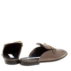Stella McCartney Brown Faux Patent Leather Slip On Loafers Size 35.5 For Women -Stella McCartney Sales luxury women stella mccartney new shoes p152654 0005