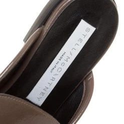 Stella McCartney Brown Faux Patent Leather Slip On Loafers Size 35.5 For Women -Stella McCartney Sales luxury women stella mccartney new shoes p152654 0007