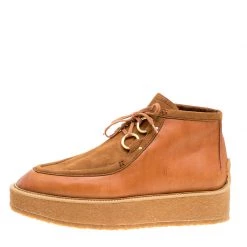 Stella McCartney Brown Faux Suede And Leather High Clipper Platform Ankle Boots Size 39.5 For Women 11 Stella McCartney Brown Faux Suede And Leather High Clipper Platform Ankle Boots Size 39.5 For Women -Stella McCartney Sales luxury women stella mccartney new shoes p155332 0002