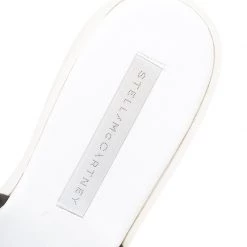 Stella McCartney Black Woven Faux Leather Wicker Platform Slides Size 38 For Women -Stella McCartney Sales luxury women stella mccartney new shoes p155334 0007