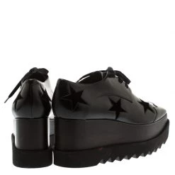 Stella McCartney Black Faux Leather Elyse Star Platform Derby Size 40 For Women -Stella McCartney Sales luxury women stella mccartney new shoes p183911 002