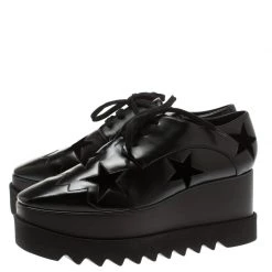 Stella McCartney Black Faux Leather Elyse Star Platform Derby Size 40 For Women -Stella McCartney Sales luxury women stella mccartney new shoes p183911 007