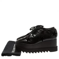Stella McCartney Black Faux Leather Elyse Star Platform Derby Size 40 For Women -Stella McCartney Sales luxury women stella mccartney new shoes p183911 008