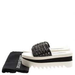 Stella McCartney Black Faux Woven Leather Wicker Platform Slides Size 36 For Women 17 Stella McCartney Black Faux Woven Leather Wicker Platform Slides Size 36 For Women -Stella McCartney Sales luxury women stella mccartney new shoes p183930 001