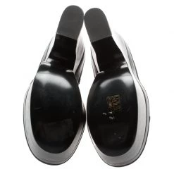 Stella McCartney Black Faux Leather Buckle Block Heel Platform Sandals Size 37.5 For Women -Stella McCartney Sales luxury women stella mccartney new shoes p185583 001