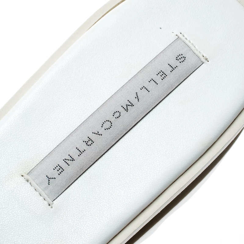 Stella McCartney Black Ruffle Faux Leather Platform Slide Sandals Size 40.5 For Women 9 Stella McCartney Black Ruffle Faux Leather Platform Slide Sandals Size 40.5 For Women - Image 7