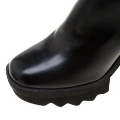 Stella McCartney Black Faux Leather Platform Ankle Boots Size 40 For Women 16 Stella McCartney Black Faux Leather Platform Ankle Boots Size 40 For Women -Stella McCartney Sales luxury women stella mccartney new shoes p206491 002
