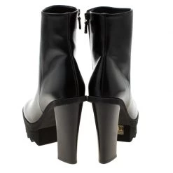 Stella McCartney Black Faux Leather Platform Ankle Boots Size 40 For Women 14 Stella McCartney Black Faux Leather Platform Ankle Boots Size 40 For Women -Stella McCartney Sales luxury women stella mccartney new shoes p206491 005