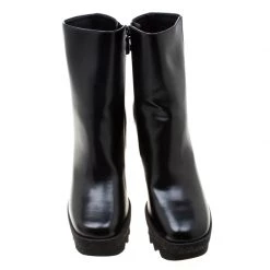 Stella McCartney Black Faux Leather Platform Ankle Boots Size 40 For Women 12 Stella McCartney Black Faux Leather Platform Ankle Boots Size 40 For Women -Stella McCartney Sales luxury women stella mccartney new shoes p206491 006