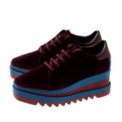 Stella McCartney Burgundy Velvet Elyse Sneakers Size 41 For Women 14 Stella McCartney Burgundy Velvet Elyse Sneakers Size 41 For Women -Stella McCartney Sales luxury women stella mccartney new shoes p206927 009