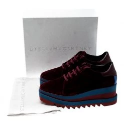 Stella McCartney Burgundy Velvet Elyse Sneakers Size 41 For Women 19 Stella McCartney Burgundy Velvet Elyse Sneakers Size 41 For Women -Stella McCartney Sales luxury women stella mccartney new shoes p206927 010