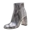 Stella McCartney Metallic Silver Python Embossed Faux Leather Ankle Boots Size 38 For Women -Stella McCartney Sales luxury women stella mccartney new shoes p208833 007