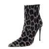 Stella McCartney Two Tone Leopard Print Velvet Ankle Boots Size 40 For Women -Stella McCartney Sales luxury women stella mccartney new shoes p209366 008