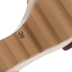 Stella McCartney Bordeaux Faux Leather Buckle Ankle Strap Wedges Size 38 For Women -Stella McCartney Sales luxury women stella mccartney new shoes p2526 011