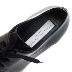 Stella McCartney Black Faux Leather Elyse Platform Derby Size 38 For Women -Stella McCartney Sales luxury women stella mccartney new shoes p261603 005