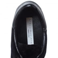 Stella McCartney Black Velet Elyse Platform Lace Up Sneakers Size 39.5 For Women -Stella McCartney Sales luxury women stella mccartney new shoes p301331 006