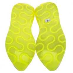 Stella McCartney White/Neon Green Faux Leather/Fabric Eclypse Lace Sneakers Size 41 For Women -Stella McCartney Sales luxury women stella mccartney new shoes p314408 006