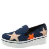 Stella McCartney Blue Denim Binx Star Platform Slip On Sneakers Size 40 For Women -Stella McCartney Sales luxury women stella mccartney new shoes p326869 003