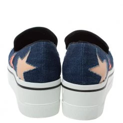 Stella McCartney Blue Denim Binx Star Platform Slip On Sneakers Size 40 For Women -Stella McCartney Sales luxury women stella mccartney new shoes p326869 004