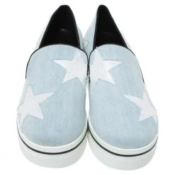Stella McCartney Blue Denim Star Binx Platform Sneakers Size 40 For Women 11 Stella McCartney Blue Denim Star Binx Platform Sneakers Size 40 For Women -Stella McCartney Sales luxury women stella mccartney new shoes p327351 002