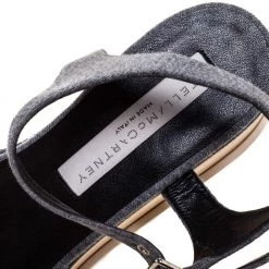 Stella McCartney Grey Denim Elyse Platform Ankle Strap Sandals Size 37 For Women -Stella McCartney Sales luxury women stella mccartney new shoes p328888 002