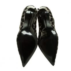 Stella McCartney Green/Black Animal Print Velvet Pointed Toe Ankle Booties Size 36 For Women -Stella McCartney Sales luxury women stella mccartney new shoes p368357 007