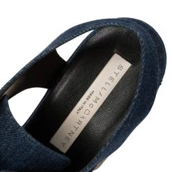 Stella McCartney Blue Denim Elyse Cut Out Derby Size 39 For Women -Stella McCartney Sales luxury women stella mccartney new shoes p393596 007