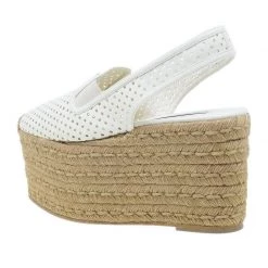 Stella McCartney White Faux Leather Wedge Espadrilles Size 38 For Women 16 Stella McCartney White Faux Leather Wedge Espadrilles Size 38 For Women -Stella McCartney Sales luxury women stella mccartney new shoes p39823 003