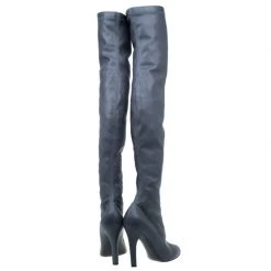 Stella McCartney Grey Faux Leather Over The Knee Boots Size 38 For Women -Stella McCartney Sales luxury women stella mccartney new shoes p41231 005