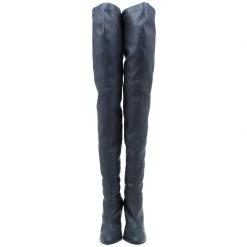 Stella McCartney Grey Faux Leather Over The Knee Boots Size 38 For Women -Stella McCartney Sales luxury women stella mccartney new shoes p41231 006
