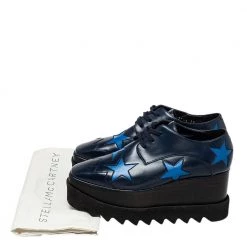 Stella McCartney Blue Faux Leather Elyse Sneakers Size 35 For Women -Stella McCartney Sales luxury women stella mccartney new shoes p452673 005