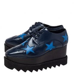Stella McCartney Blue Faux Leather Elyse Sneakers Size 35 For Women -Stella McCartney Sales luxury women stella mccartney new shoes p452673 006