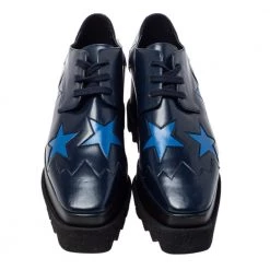 Stella McCartney Blue Faux Leather Elyse Sneakers Size 35 For Women -Stella McCartney Sales luxury women stella mccartney new shoes p452673 007