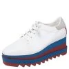 Stella McCartney White Faux Leather Elyse Platform Derby Size 41 For Women 2 Stella McCartney White Faux Leather Elyse Platform Derby Size 41 For Women -Stella McCartney Sales luxury women stella mccartney new shoes p457592 006