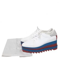 Stella McCartney White Faux Leather Elyse Platform Derby Size 41 For Women -Stella McCartney Sales luxury women stella mccartney new shoes p457592 007