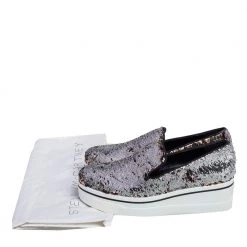 Stella McCartney Gold/Silver Sequin Binx Platform Sneakers Size 40 For Women 17 Stella McCartney Gold/Silver Sequin Binx Platform Sneakers Size 40 For Women -Stella McCartney Sales luxury women stella mccartney new shoes p471716 003