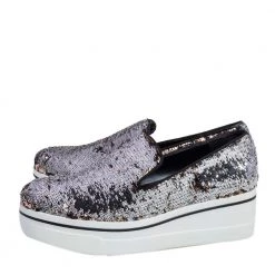 Stella McCartney Gold/Silver Sequin Binx Platform Sneakers Size 40 For Women 13 Stella McCartney Gold/Silver Sequin Binx Platform Sneakers Size 40 For Women -Stella McCartney Sales luxury women stella mccartney new shoes p471716 004