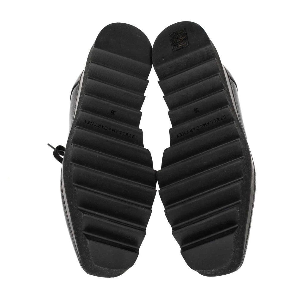 Stella McCartney Black Glitter Elyse Platform Derby Sneakers Size 38 For Women 8 Stella McCartney Black Glitter Elyse Platform Derby Sneakers Size 38 For Women - Image 6