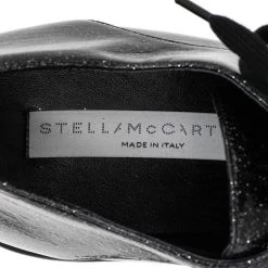 Stella McCartney Black Glitter Elyse Platform Derby Sneakers Size 38 For Women 16 Stella McCartney Black Glitter Elyse Platform Derby Sneakers Size 38 For Women -Stella McCartney Sales luxury women stella mccartney new shoes p479595 006