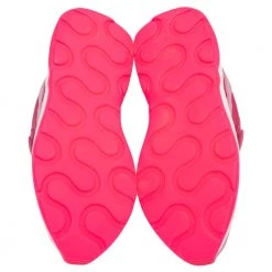 Stella McCartney Pink Faux Leather And Fabric Eclypse Velcro Strap Low Top Sneakers Size 40 For Women -Stella McCartney Sales luxury women stella mccartney new shoes p482428 003